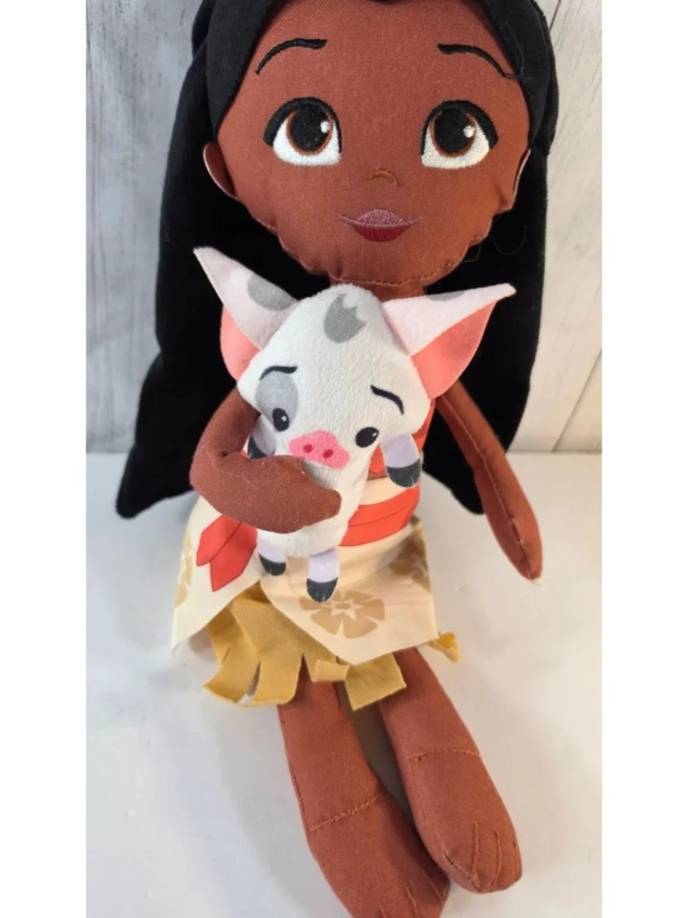 DISNEY PRINCESS MOANA PLUSH DOLL WITH PUA PIG LIL FRIENDS 14